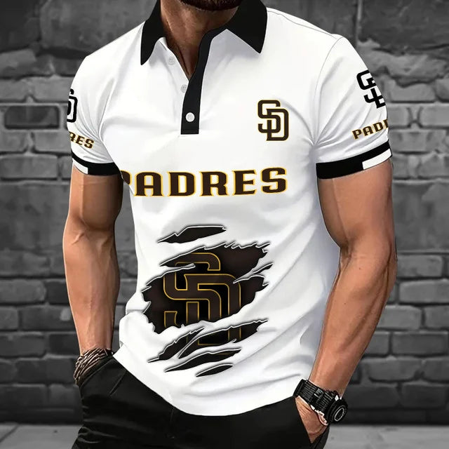 [FLASH SALE] NEW CUSTOMIZED MLB18 SDP SAN DIEGO PADRES POLO SHIRT