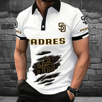 [FLASH SALE] NEW CUSTOMIZED MLB18 SDP SAN DIEGO PADRES POLO SHIRT
