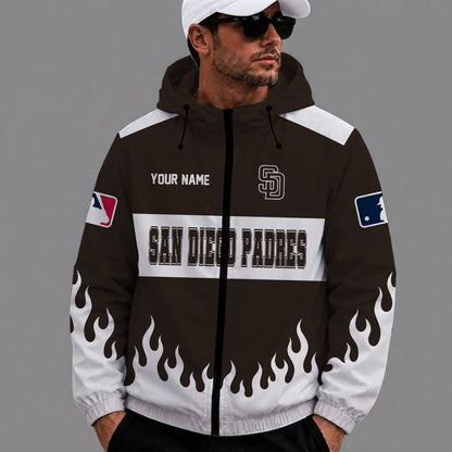 [FLASH SALE] NEW CUSTOMIZED MLB18 SDP SAN DIEGO PADRES WINDBREAKER JACKET