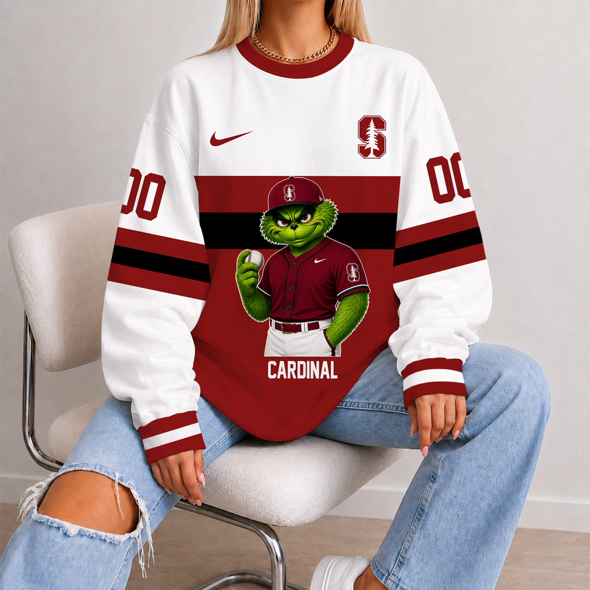 [FAN FAVORITE] NEW CUSTOMIZED NCAA CWS18 STC STANFORD CARDINAL UNISEX SWEATSHIRT