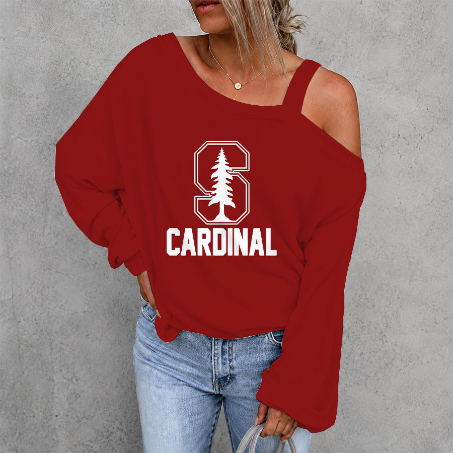 [FAN FAVORITE] NEW CUSTOMIZED NCAA CWS18 STC STANFORD CARDINAL DROP SHOULDER SWEATSHIRT