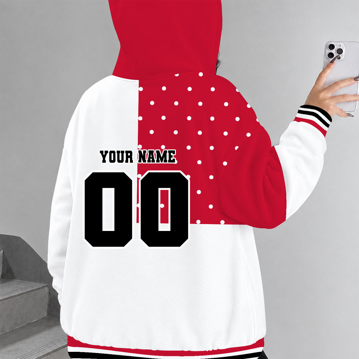 [FAN FAVORITE] NEW CUSTOMIZED NCAA FBS18 WSB WISCONSIN BADGERS ZIP HOODIE