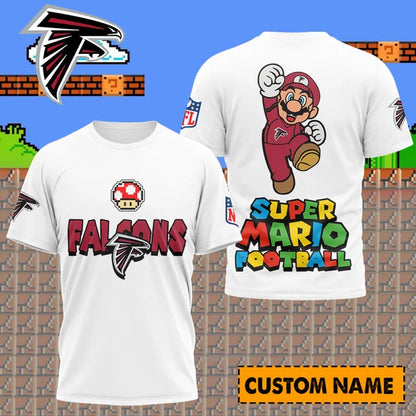[SPECIAL OFFER] NEW CUSTOMIZED NFL18 ATF ATLANTA FALCONS SUPER MARIO T-SHIRT, HOODIE, ZIP HOODIE