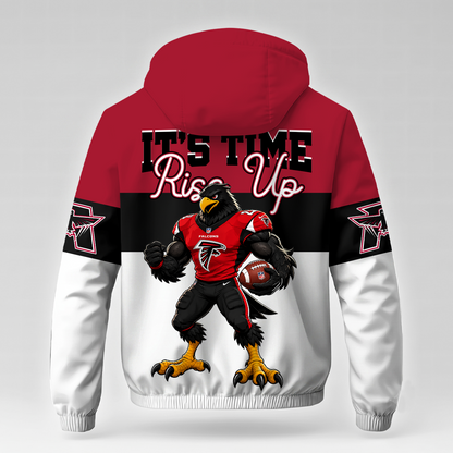 [SPECIAL OFFER] NEW CUSTOMIZED NFL18 ATF ATLANTA FALCONS WINDBREAKER JACKET