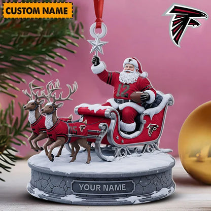 [SPECIAL OFFER] NEW CUSTOMIZED NFL18 ATF ATLANTA FALCONS CHRISTMAS ACRYLIC ORNAMENT