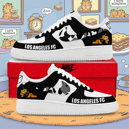 FINAL SALE - NEW CUSTOMIZED MLS18 LAF LA FC x GARFIELD AF1 SNEAKERS