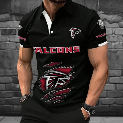 [SPECIAL OFFER] NEW CUSTOMIZED NFL18 ATF ATLANTA FALCONS POLO SHIRT
