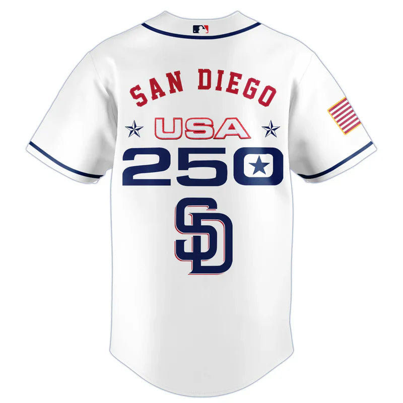 [FLASH SALE] NEW CUSTOMIZED MLB18 SDP SAN DIEGO PADRES BASEBALL JERSEY