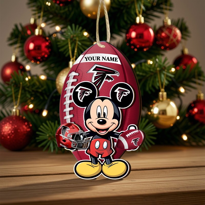 [SPECIAL OFFER] NEW CUSTOMIZED NFL18 ATF ATLANTA FALCONS CHRISTMAS ACRYLIC ORNAMENT