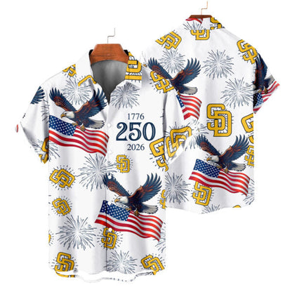 [FLASH SALE] NEW CUSTOMIZED MLB18 SDP SAN DIEGO PADRES UNISEX HAWAIIAN SHIRT