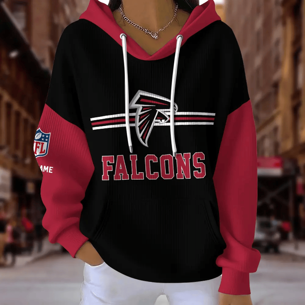[SPECIAL OFFER] NEW CUSTOMIZED NFL18 ATF ATLANTA FALCONS RIBBED HOODIE & SWEATSHIRT