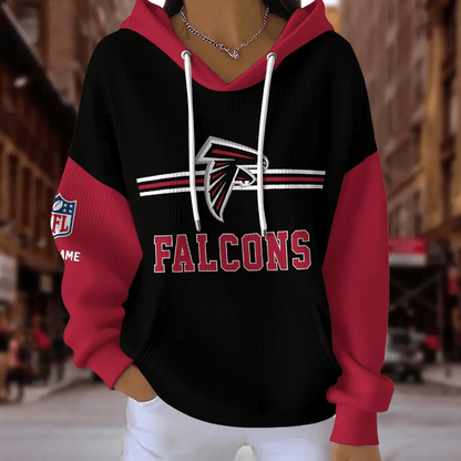 [SPECIAL OFFER] NEW CUSTOMIZED NFL18 ATF ATLANTA FALCONS RIBBED HOODIE & SWEATSHIRT