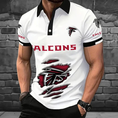 [SPECIAL OFFER] NEW CUSTOMIZED NFL18 ATF ATLANTA FALCONS POLO SHIRT
