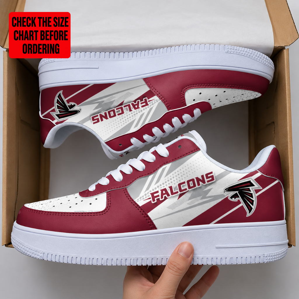 [SPECIAL OFFER] NEW CUSTOMIZED NFL18 ATF ATLANTA FALCONS AF1 SNEAKERS