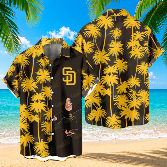 [FLASH SALE] NEW CUSTOMIZED MLB18 SDP SAN DIEGO PADRES UNISEX HAWAIIAN SHIRT
