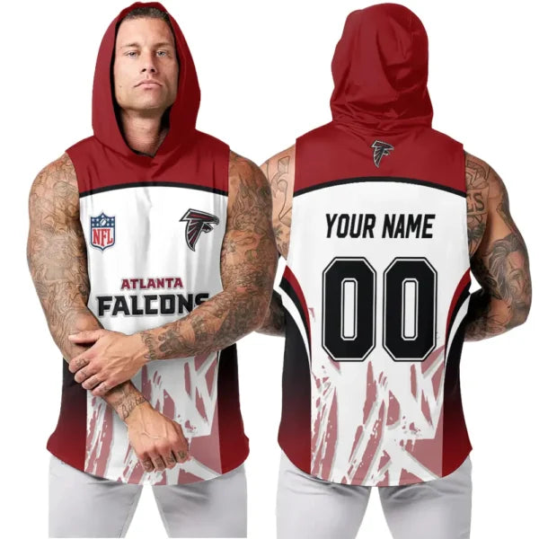 [SPECIAL OFFER] NEW CUSTOMIZED NFL18 ATF ATLANTA FALCONS HOODED TANK TOP