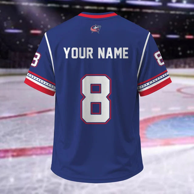 [SUPER SALE] NEW CUSTOMIZED NHL18 CBJ COLUMBUS BLUE JACKETS T-SHIRT, HOODIE, ZIP HOODIE