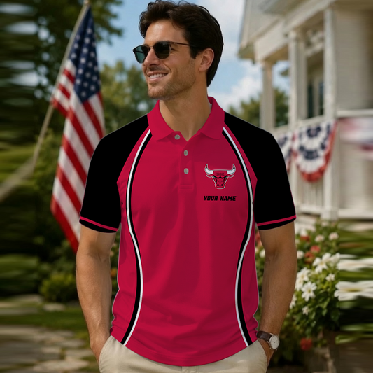 [HOT DEAL] NEW CUSTOMIZED NBA19 CBU CHICAGO BULLS POLO SHIRT