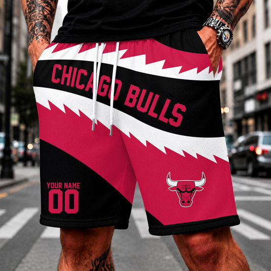 [HOT DEAL] NEW CUSTOMIZED NBA19 CBU CHICAGO BULLS SHORT PANTS