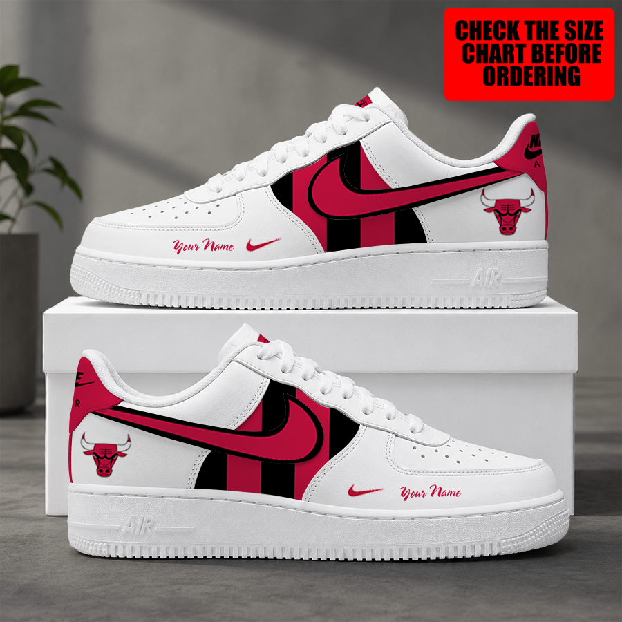 [HOT DEAL] NEW CUSTOMIZED NBA19 CBU CHICAGO BULLS AF1 SHOES