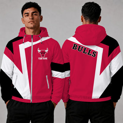 [HOT DEAL] NEW CUSTOMIZED NBA19 CBU CHICAGO BULLS WINDBREAKER JACKET