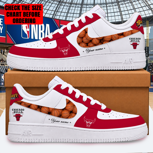 [HOT DEAL] NEW CUSTOMIZED NBA19 CBU CHICAGO BULLS AF1 SHOES