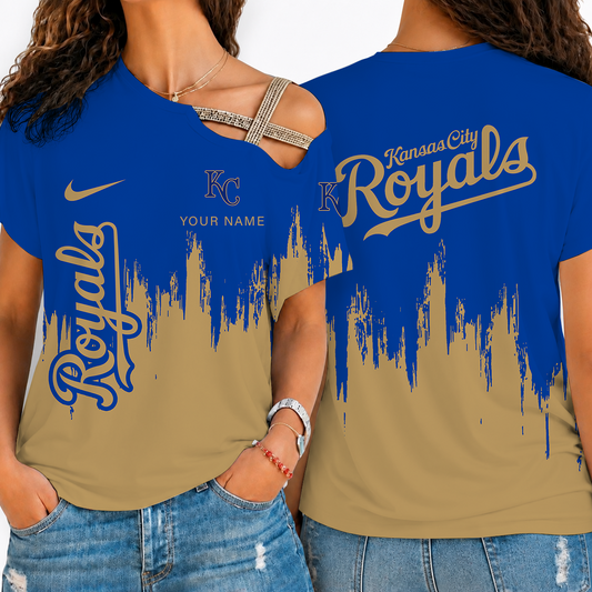 [FLASH SALE] NEW CUSTOMIZED MLB19 KCR KANSAS CITY ROYALS SHOULDER SHIRT