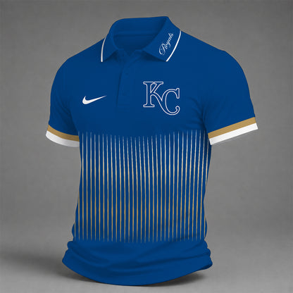 [FLASH SALE] NEW CUSTOMIZED MLB19 KCR KANSAS CITY ROYALS POLO SHIRT