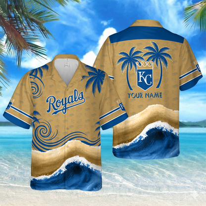 [FLASH SALE] NEW CUSTOMIZED MLB19 KCR KANSAS CITY ROYALS UNISEX HAWAIIAN SHIRT