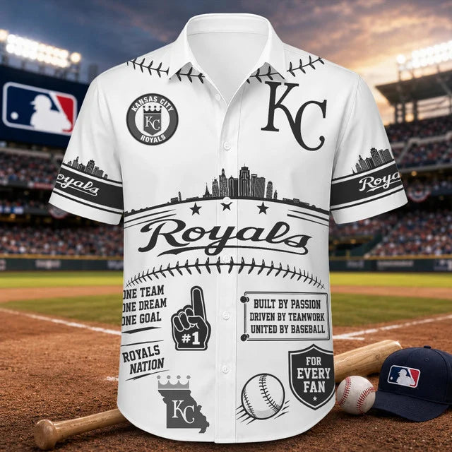 [FLASH SALE] NEW CUSTOMIZED MLB19 KCR KANSAS CITY ROYALS UNISEX HAWAIIAN SHIRT