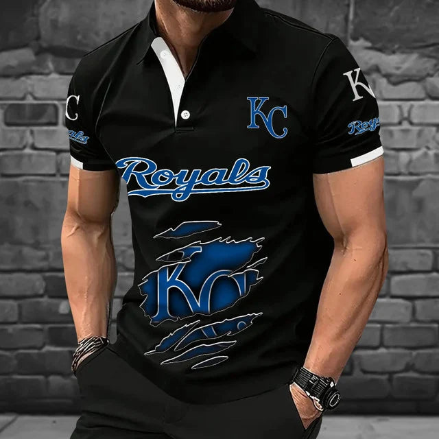 [FLASH SALE] NEW CUSTOMIZED MLB19 KCR KANSAS CITY ROYALS POLO SHIRT