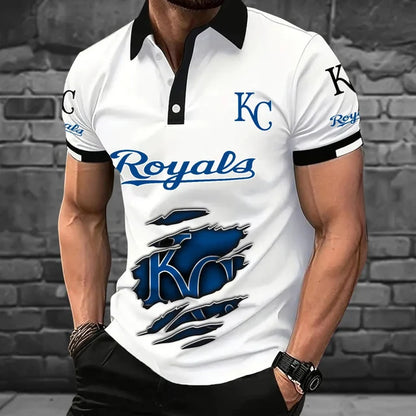 [FLASH SALE] NEW CUSTOMIZED MLB19 KCR KANSAS CITY ROYALS POLO SHIRT
