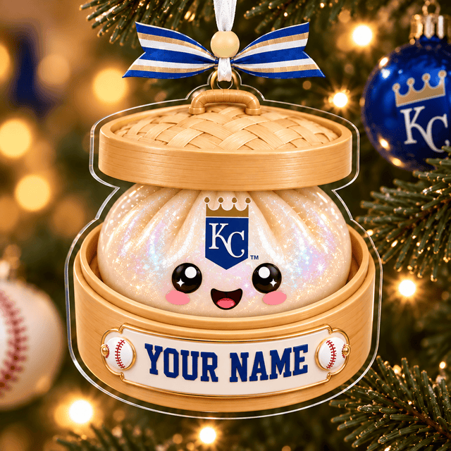 [FLASH SALE] NEW CUSTOMIZED MLB19 KCR KANSAS CITY ROYALS CHRISTMAS ACRYLIC ORNAMENT