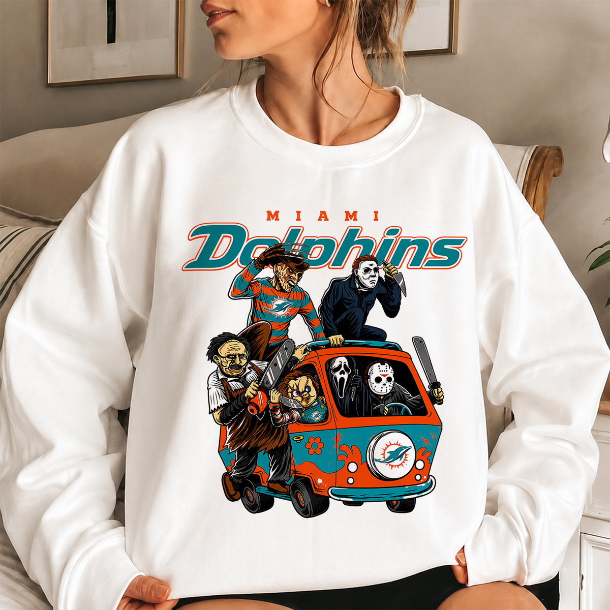 [SPECIAL OFFER] NEW CUSTOMIZED NFL19 MDP MIAMI DOLPHINS UNISEX SWEATSHIRT