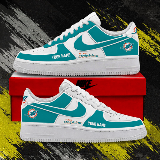 [SPECIAL OFFER] NEW CUSTOMIZED NFL19 MDP MIAMI DOLPHINS AF1 SHOES
