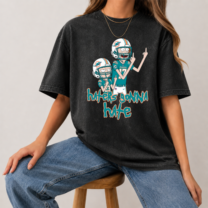 [SPECIAL OFFER] NEW CUSTOMIZED NFL19 MDP MIAMI DOLPHINS FUNNY WASHED TEE
