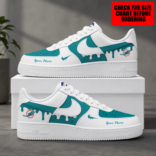 [SPECIAL OFFER] NEW CUSTOMIZED NFL19 MDP MIAMI DOLPHINS AF1 SHOES