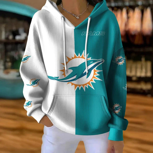 [SPECIAL OFFER] NEW CUSTOMIZED NFL19 MDP MIAMI DOLPHINS RIBBED HOODIE & SWEATSHIRT