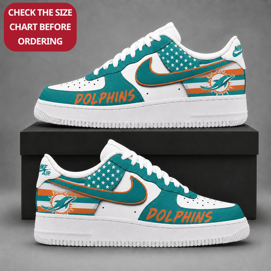 [SPECIAL OFFER] NEW CUSTOMIZED NFL19 MDP MIAMI DOLPHINS AF1 SHOES