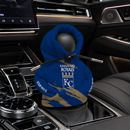 [FLASH SALE] NEW CUSTOMIZED MLB19 KCR KANSAS CITY ROYALS AUTOMOTIVE HOODIE SHIFT KNOB COVER