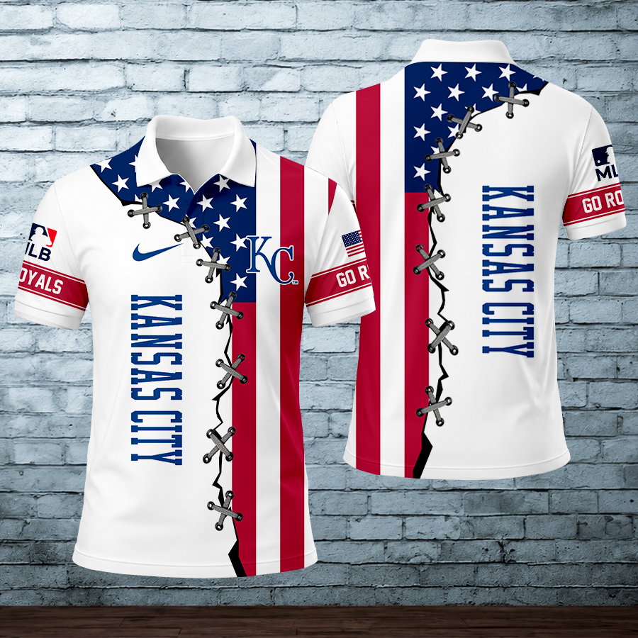 [FLASH SALE] NEW CUSTOMIZED MLB19 KCR KANSAS CITY ROYALS POLO SHIRT