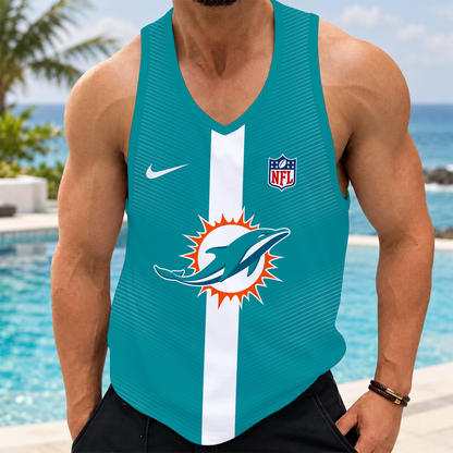 [SPECIAL OFFER] NEW CUSTOMIZED NFL19 MDP MIAMI DOLPHINS UNISEX TANK TOP