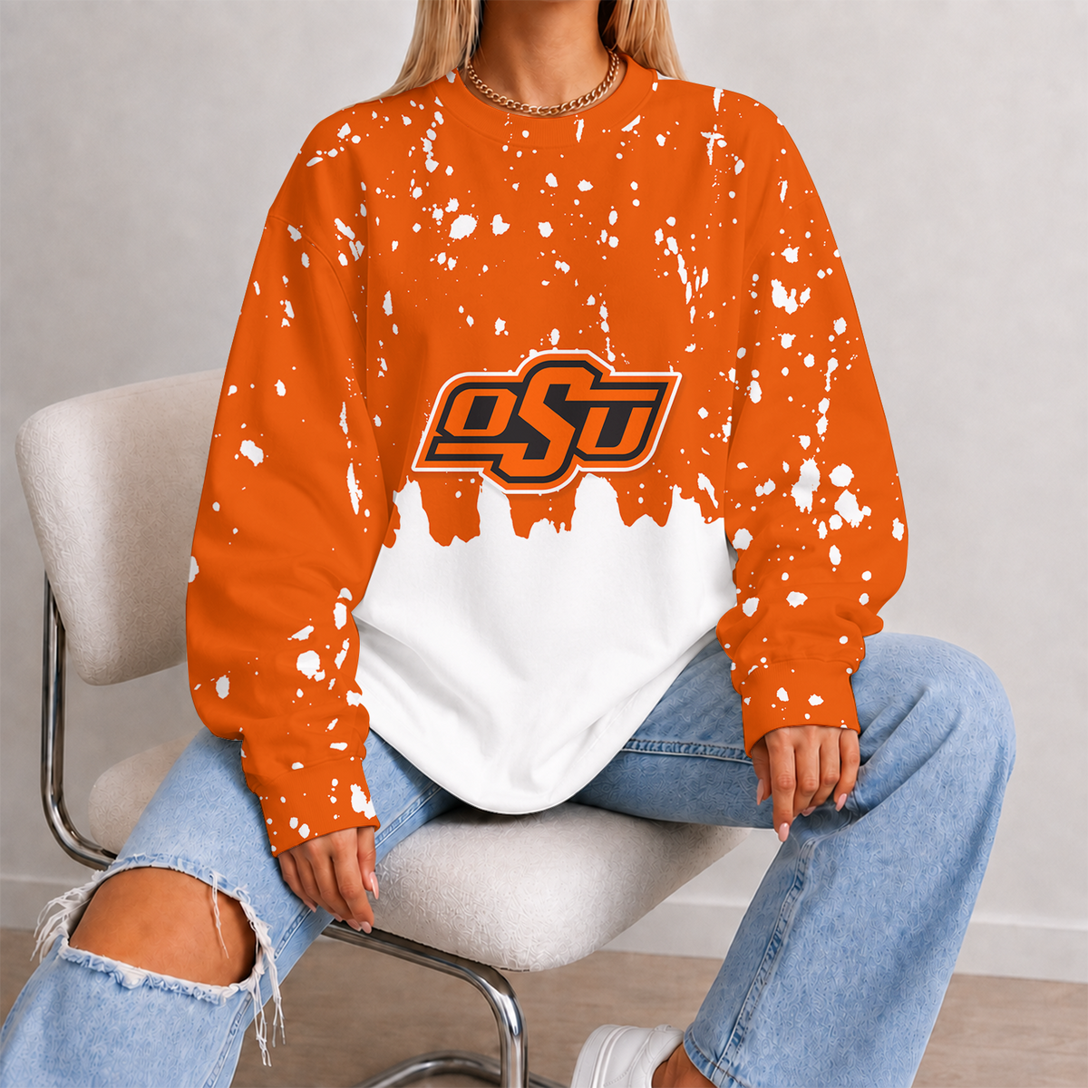 [FAN FAVORITE] NEW CUSTOMIZED NCAA CWS19 OSC OKLAHOMA STATE COWBOYS UNISEX SWEATSHIRT