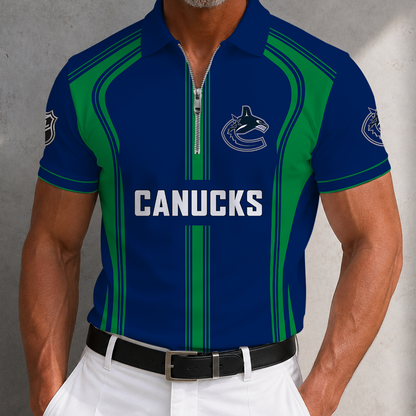 [SUPER SALE] NEW CUSTOMIZED NHL19 VCC VANCOUVER CANUCKS POLO SHIRT
