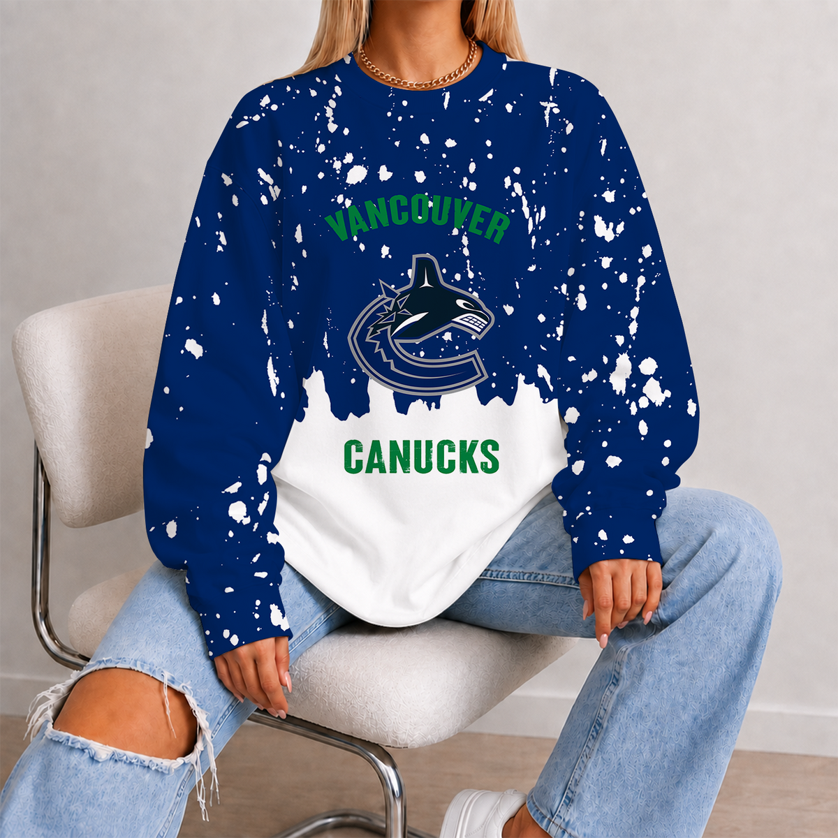 [SUPER SALE] NEW CUSTOMIZED NHL19 VCC VANCOUVER CANUCKS UNISEX SWEATSHIRT