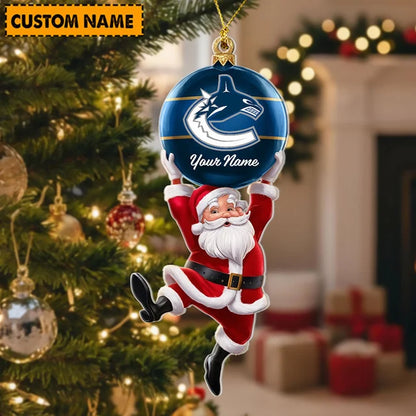 [SUPER SALE] NEW CUSTOMIZED NHL19 VCC VANCOUVER CANUCKS CHRISTMAS ACRYLIC ORNAMENT