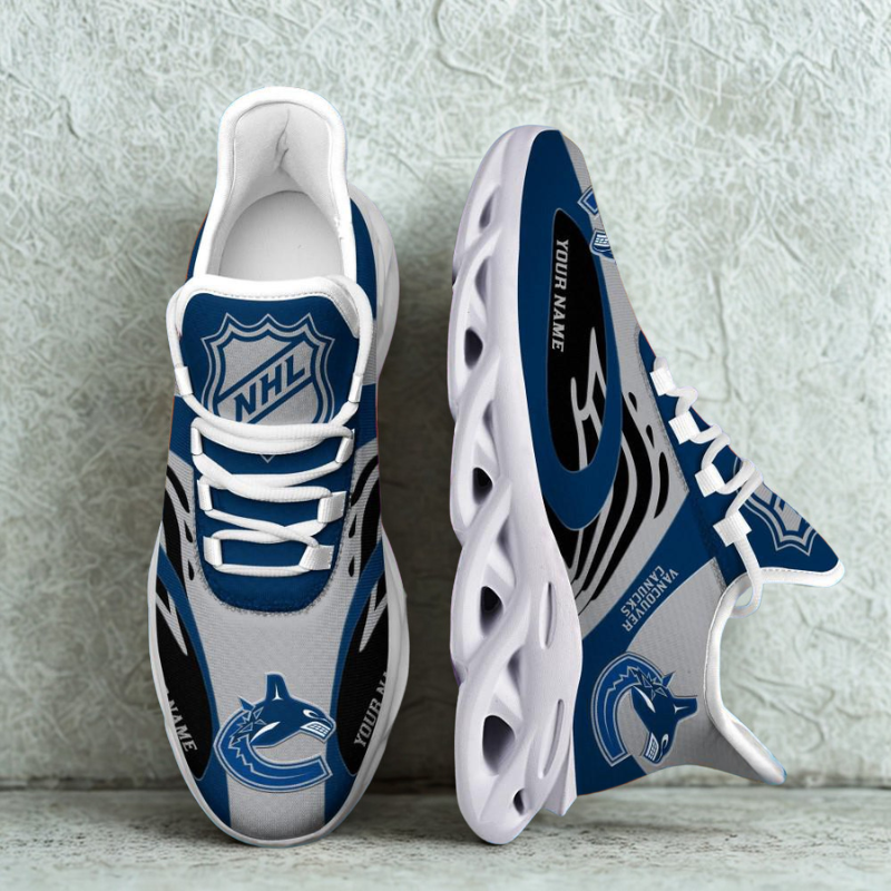 [SUPER SALE ] NEW CUSTOMIZED NHL19 VANCOUVER CANUCKS MAX SOUL SHOES