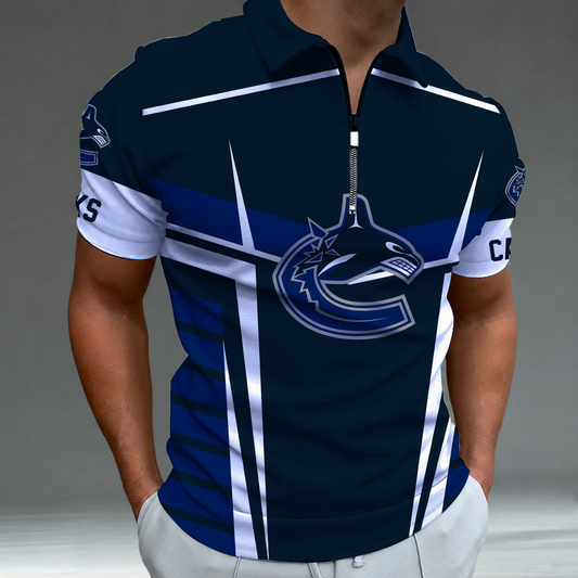 [SUPER SALE] NEW CUSTOMIZED NHL19 VCC VANCOUVER CANUCKS POLO SHIRT