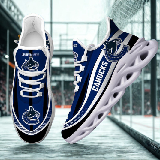 [SUPER SALE ] NEW CUSTOMIZED NHL19 VCC VANCOUVER CANUCKS MAX SOUL SHOES