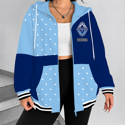 [FAN EXCLUSIVE] NEW CUSTOMIZED MLS19 VWF VANCOUVER WHITECAPS FC ZIP HOODIE